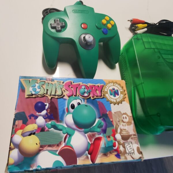 N64 Nintendo 64 Jungle Green with Yoshi's story game