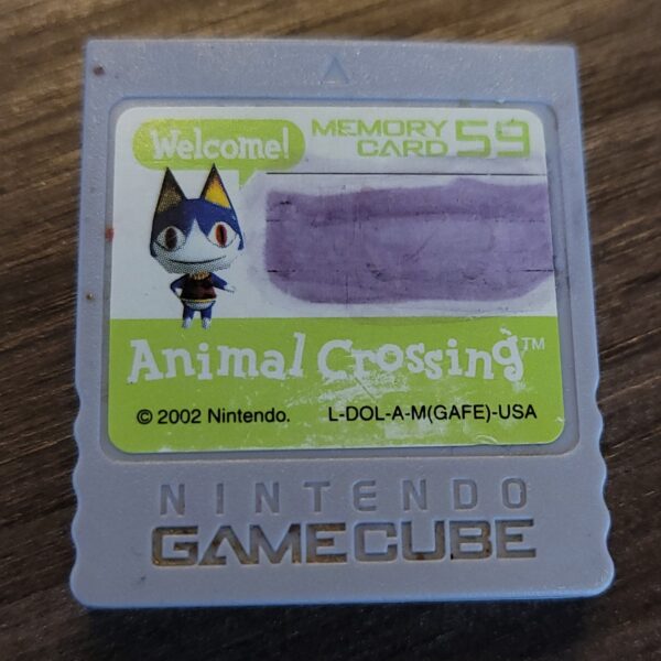 Animal Crossing Nintendo GameCube Memory Card 59