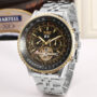 JARAGAR Luxury Day/Month Tourbillon Mechanical Watch